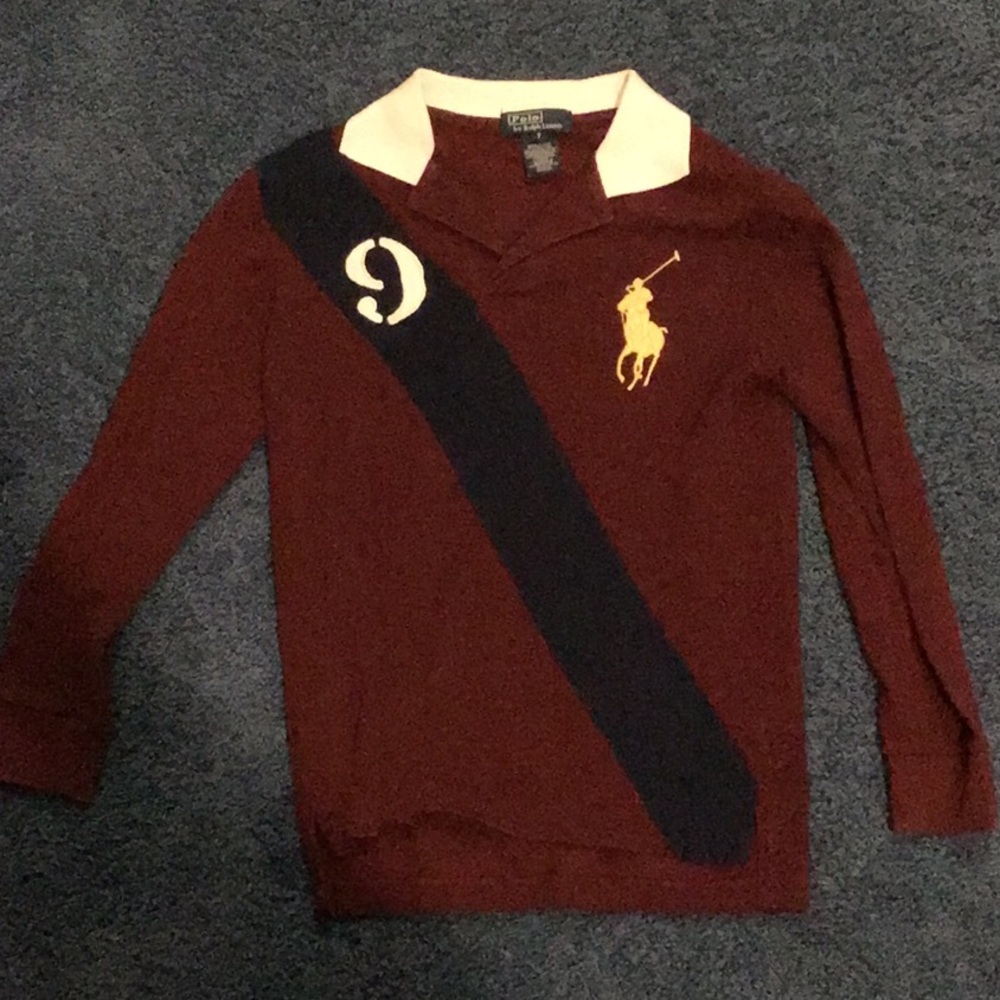 Polo shirt burgundy